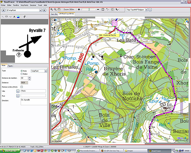 Tripy topo Map Belgium