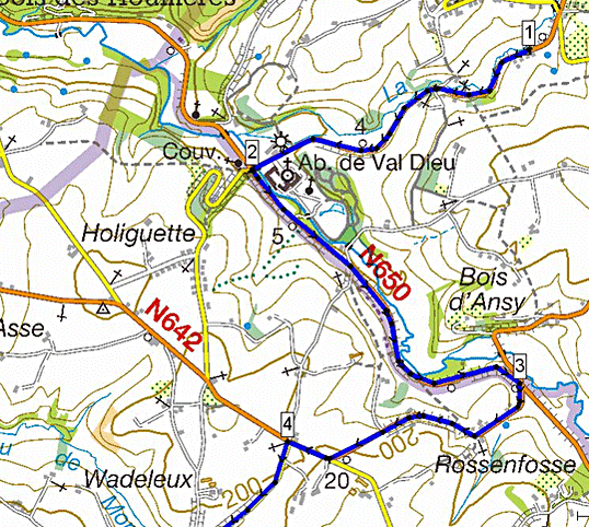 Carte Topographique de la Belgique pour Tripy