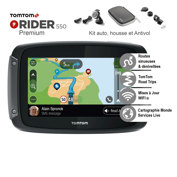 TOMTOM - GPS Rider Kit de Fixation de Voiture po…